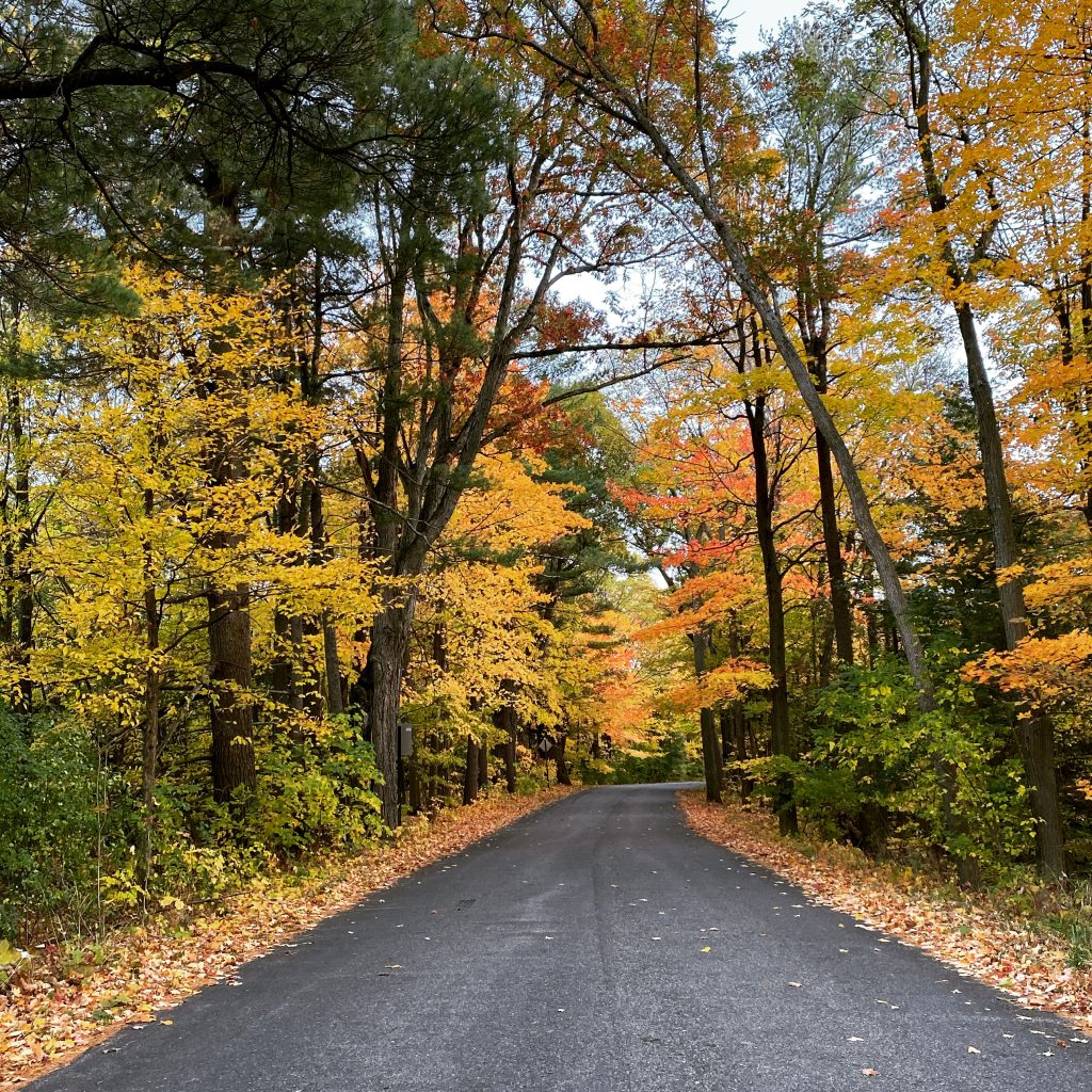 Autumn landscape in the Champlain Valley countryside near Plattsburgh, NY