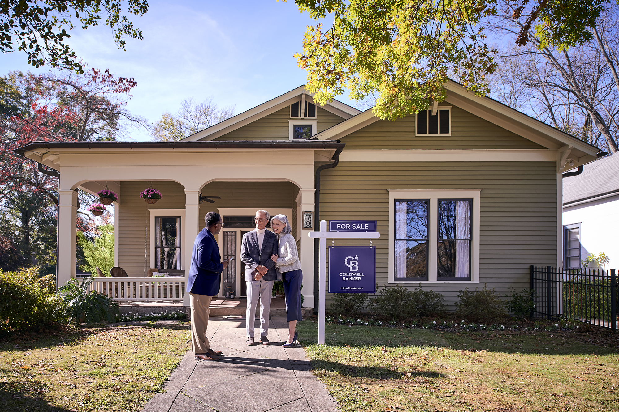 Real Estate Agent showing a rural property.